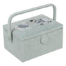 Regalo de hobby: Caja de costura (M): Bordado: Suéter de lana: Tamaño del artículo: (d/a/a) 18,5 x 25,5 x 14,5 cm. 