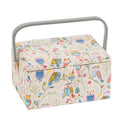 Hobby Gift: Sewing Box (M): Twit Twoo: Item size: (d/w/h) 18.5 x 25.5 x 14.5cm.