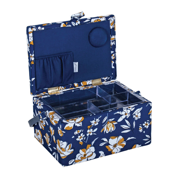 Hobby Gift: Sewing Box (M): Autumn Floral: Item size: (d/w/h) 18.5 x 25.5 x 14.5cm.