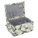 Hobby Gift: Sewing Box (M): Hydrangea: Item size: (d/w/h) 18.5 x 25.5 x 14.5cm.