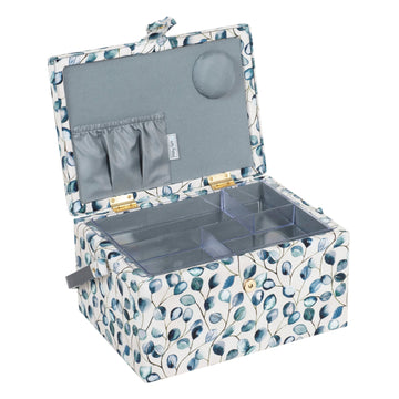 Hobby Gift: Sewing Box (M): Botanical: Item size: (d/w/h) 18.5 x 25.5 x 14.5cm. - 0