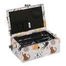 Hobby Gift: Sewing Box (S): Cats: Item size: (d/w/h) 15.5 x 23.5 x 11cm.-2