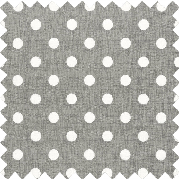 Hobby Gift: Sewing Box (S): Square: Grey Linen Polka Dot: Item size: (d/w/h) 20 x 20 x 11cm.