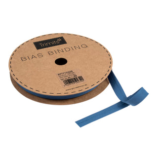 Buy wedgewood-blue Trimits : Bias Binding Tape: Polycotton: 16mm