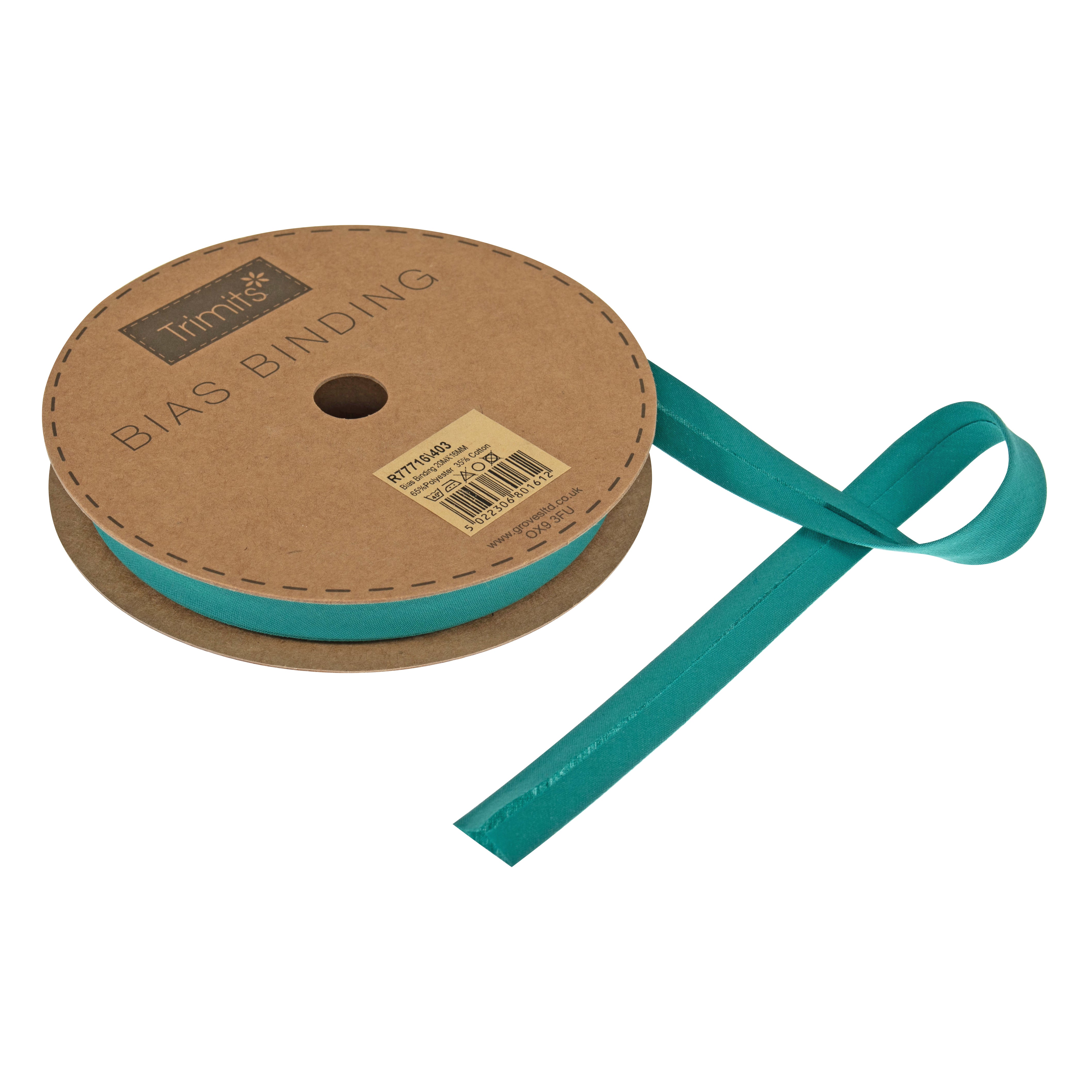 Comprar teal Trimits : Bias Binding Tape: Polycotton: 16mm