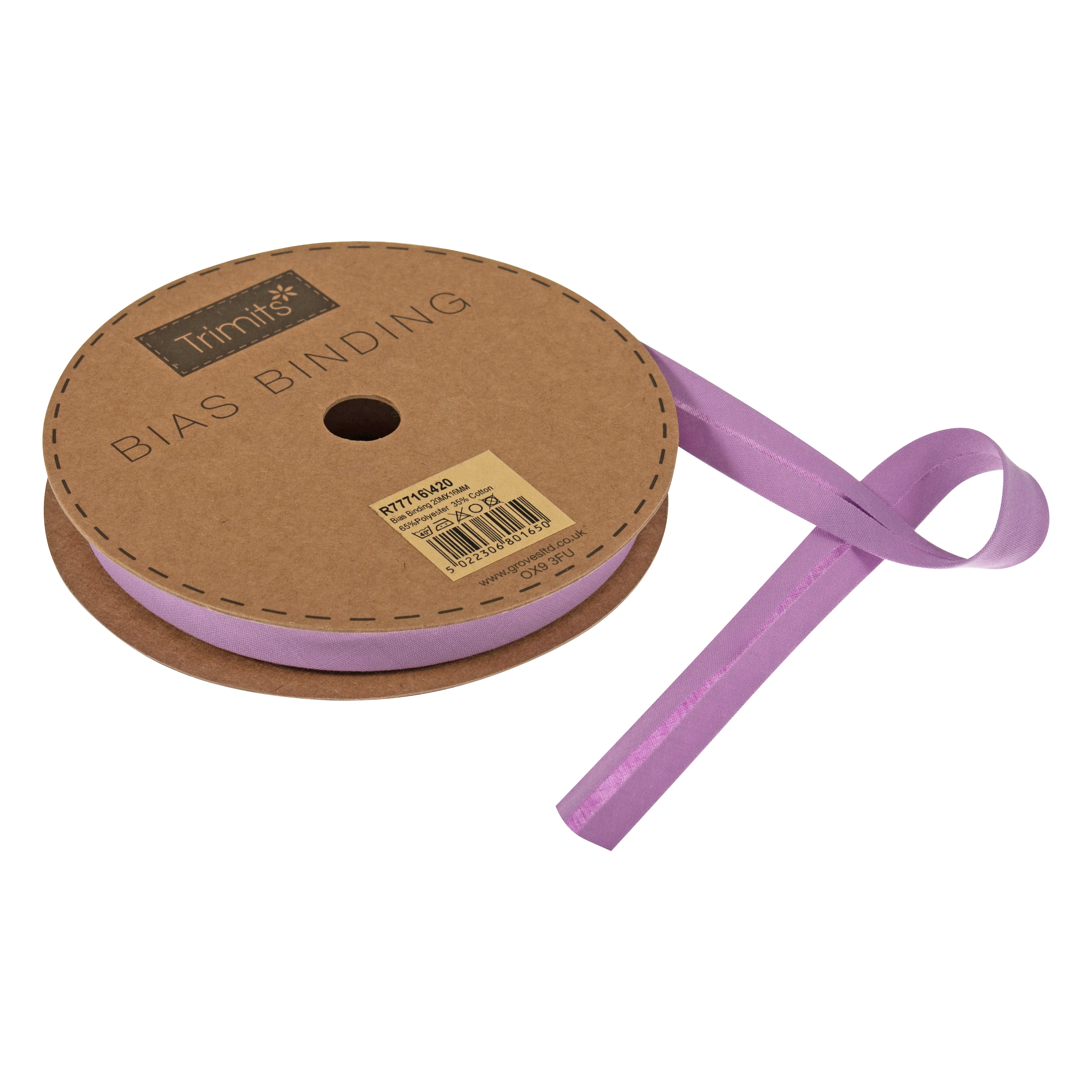 Trimits : Bias Binding Tape: Polycotton: 16mm