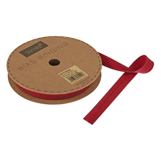 Buy scarlet Trimits : Bias Binding Tape: Polycotton: 16mm