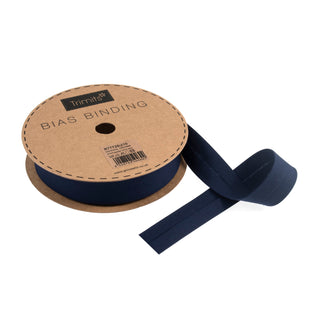 Buy navy Trimits : Bias Binding Tape: Polycotton: 25mm