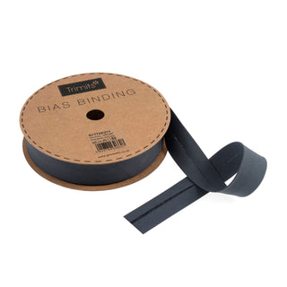 Buy slate-grey Trimits : Bias Binding Tape: Polycotton: 25mm