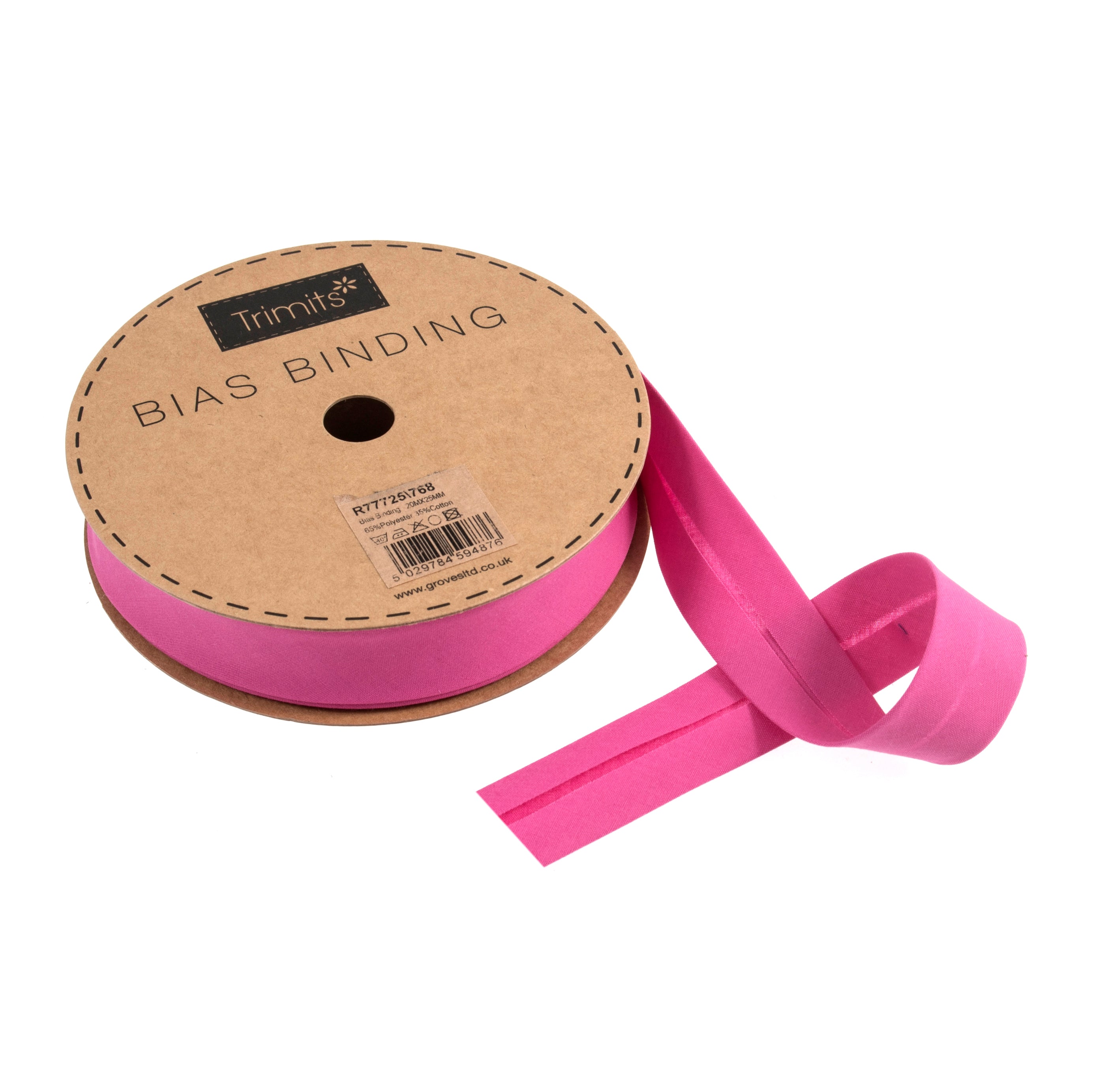 Trimits : Bias Binding Tape: Polycotton: 25mm