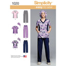 Simplicity Sewing Pattern 1020 Misses' and Plus Size Scrubs-1