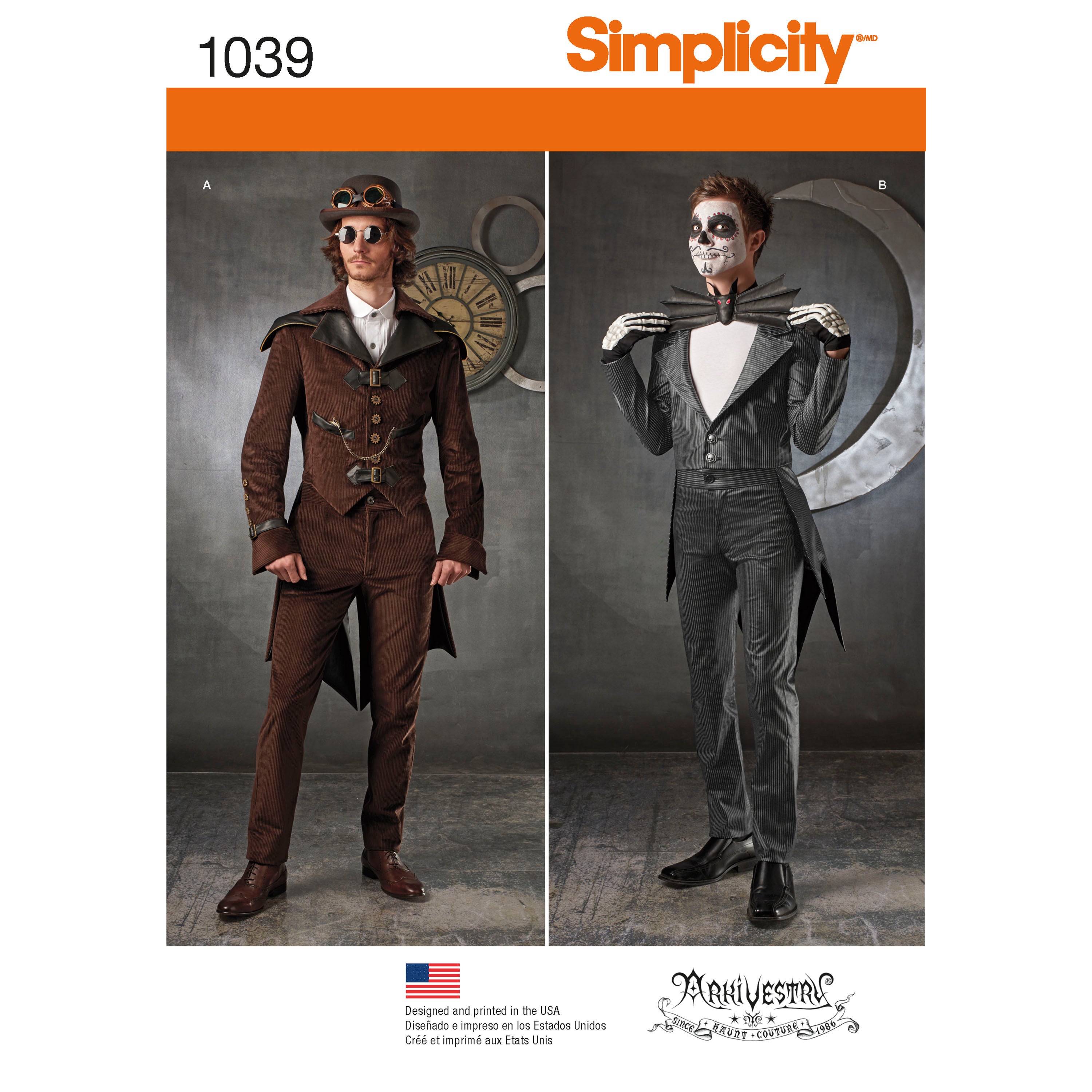 Simplicity Sewing Pattern 1039 Men’s Cosplay Costumes