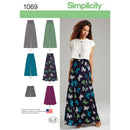 Simplicity Sewing Pattern 1069 Misses’ Wide Leg Trousers or Shorts & Skirts in 2 Lengths-1