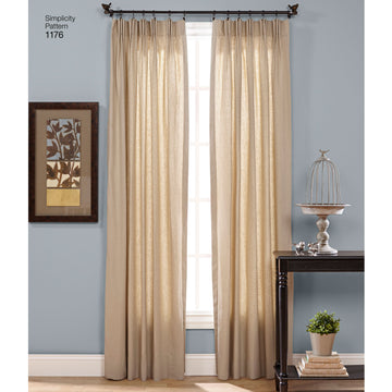 Simplicity Pattern S1176 Window Treatments - 0