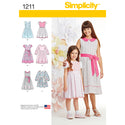 Simplicity Sewing Pattern 1211 Child’s and Girls’ Dress in two lengths