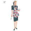 Simplicity Sewing Pattern 1221 Misses’ Vintage Aprons