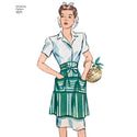 Simplicity Sewing Pattern 1221 Misses’ Vintage Aprons