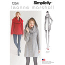 Simplicity Sewing Pattern 1254 Misses’ Leanne Marshall Easy Lined Coat or Jacket-1