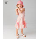 Simplicity Sewing Pattern 1456 Child’s and Girls’ Dress with Bodice Variations and Hat-3