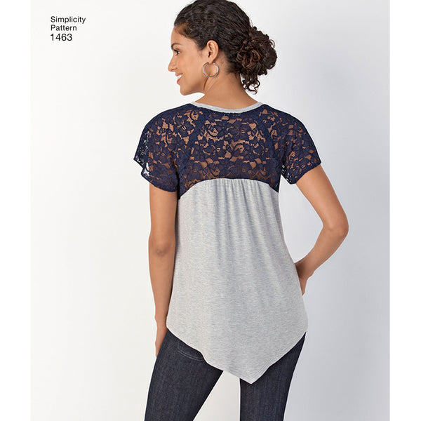 Simplicity Sewing Pattern 1463 Misses’ Knit Tops