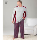 Patrón de costura Simplicity 1505: blusas y pantalones para niños y hombres grandes y altos de Husky-4