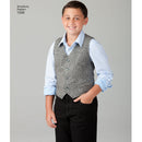 Simplicity Sewing Pattern 1506 Husky Boys’ and Big and Tall Men’s Waistcoats-3