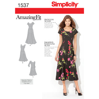 Simplicity Sewing Pattern 1537 Misses’ and Plus Size Amazing Fit Dress