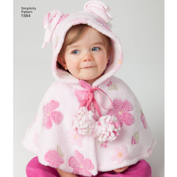 Simplicity Sewing Pattern 1564 Babies’ Top, Trousers, Bib, and Blanket Wrap