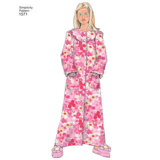 Simplicity Sewing Pattern 1571 Child’s and Girl’s Loungewear Separates