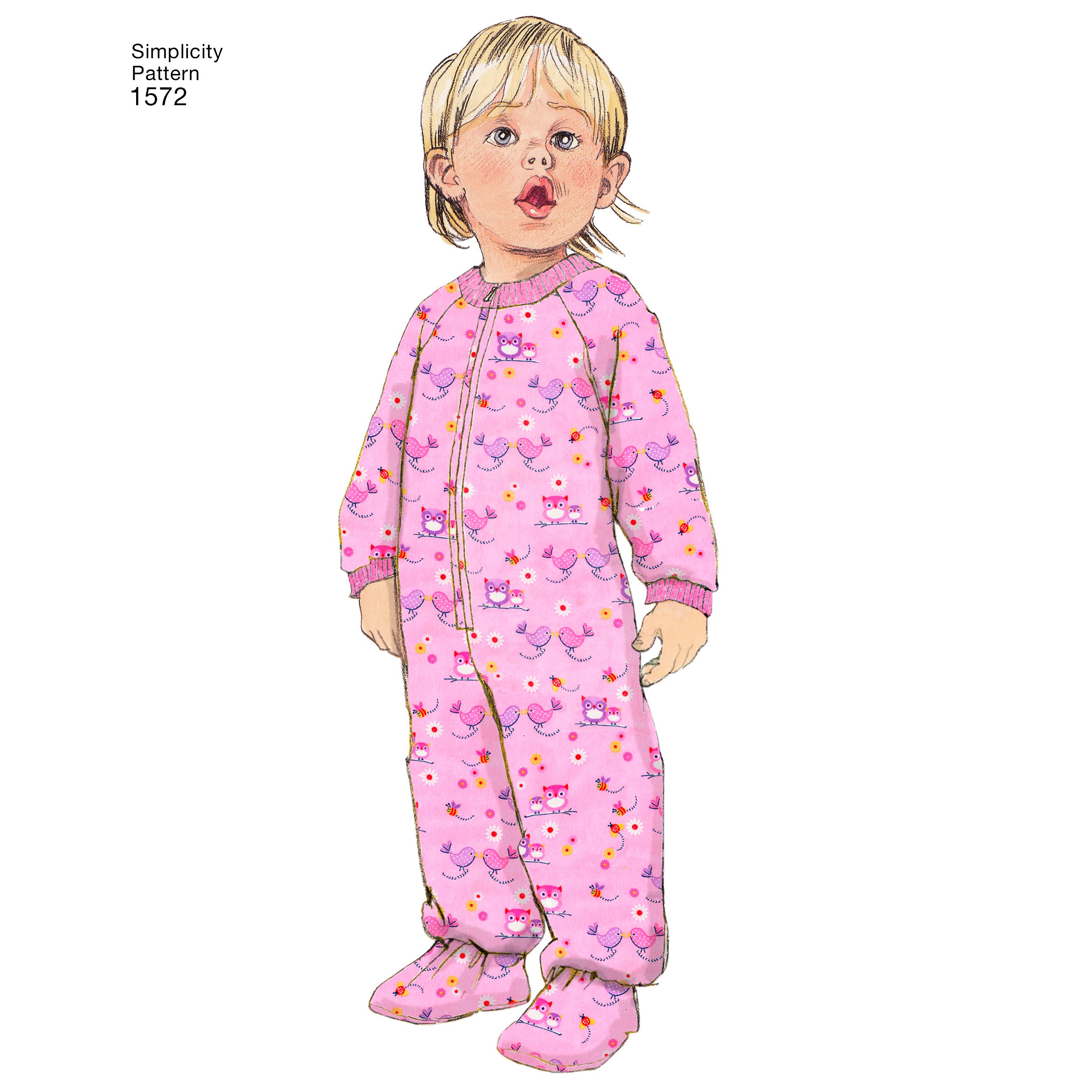 Simplicity Sewing Pattern 1572 Toddlers’ and Child’s Sleepwear and Robe - 0