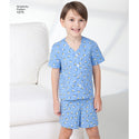 Simplicity Sewing Pattern 1575 Child’s, Girl’s and Boy’s Loungewear