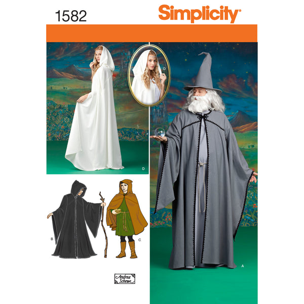 Simplicity Sewing Pattern 1582 Misses, Men and Teen Costumes