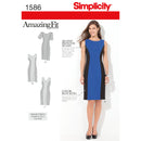 Simplicity Sewing Pattern 1586 Misses’ and Plus Size Amazing Fit Dress-1