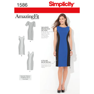 Simplicity Sewing Pattern 1586 Misses’ and Plus Size Amazing Fit Dress