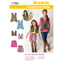 Simplicity Sewing Pattern 1786 Learn to Sew Child's & Girls' Sportswear