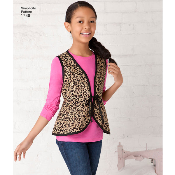 Simplicity Sewing Pattern 1786 Learn to Sew Child's & Girls' Sportswear