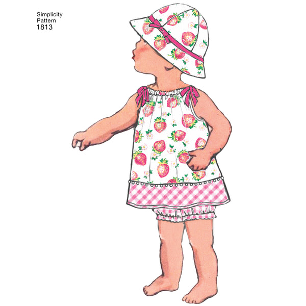 Simplicity Sewing Pattern 1813 Babies' Dress & Separates