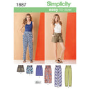 Simplicity Sewing Pattern 1887 Misses' Trousers & Skirts-1
