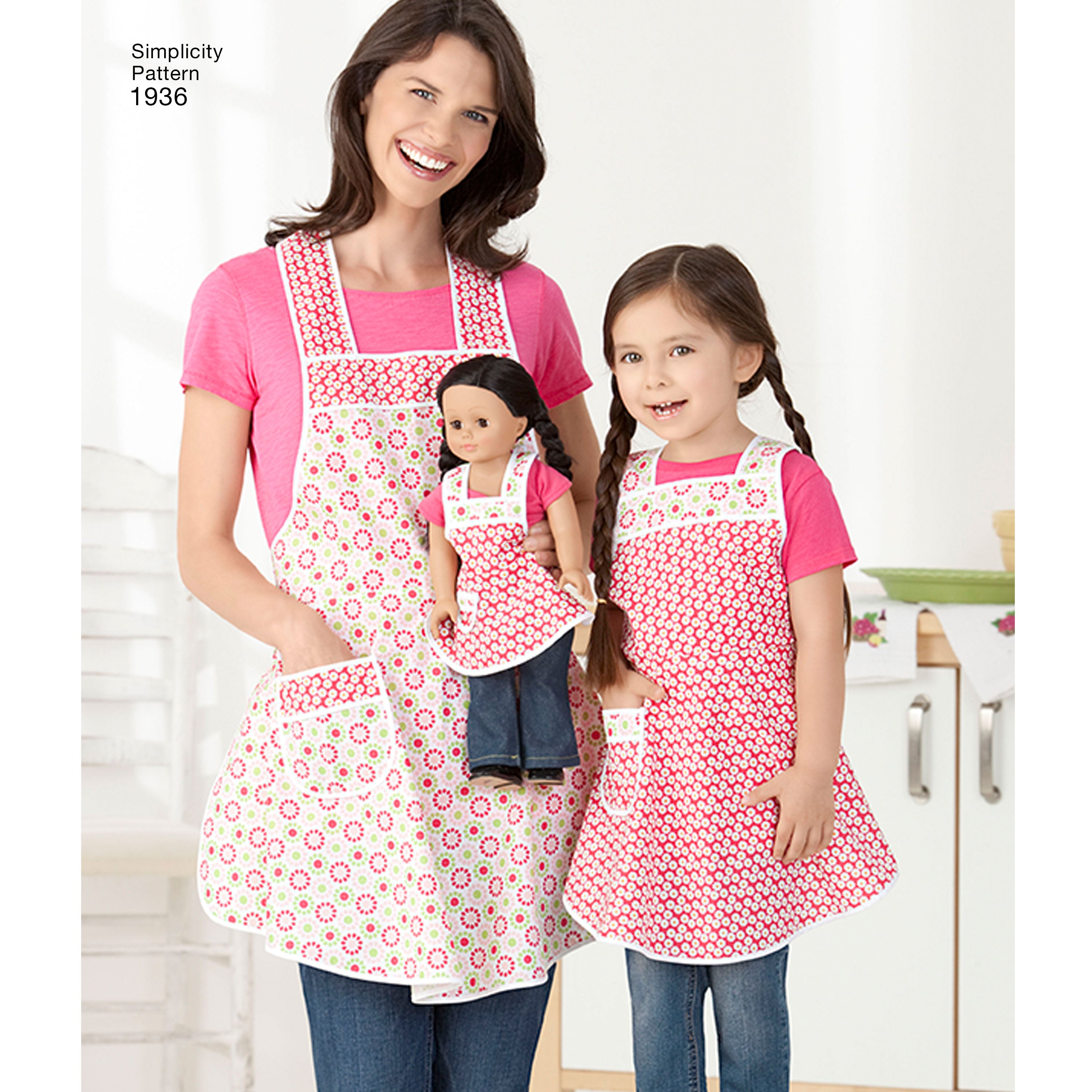 Simplicity Sewing Pattern 1936 Child's & Women's Aprons