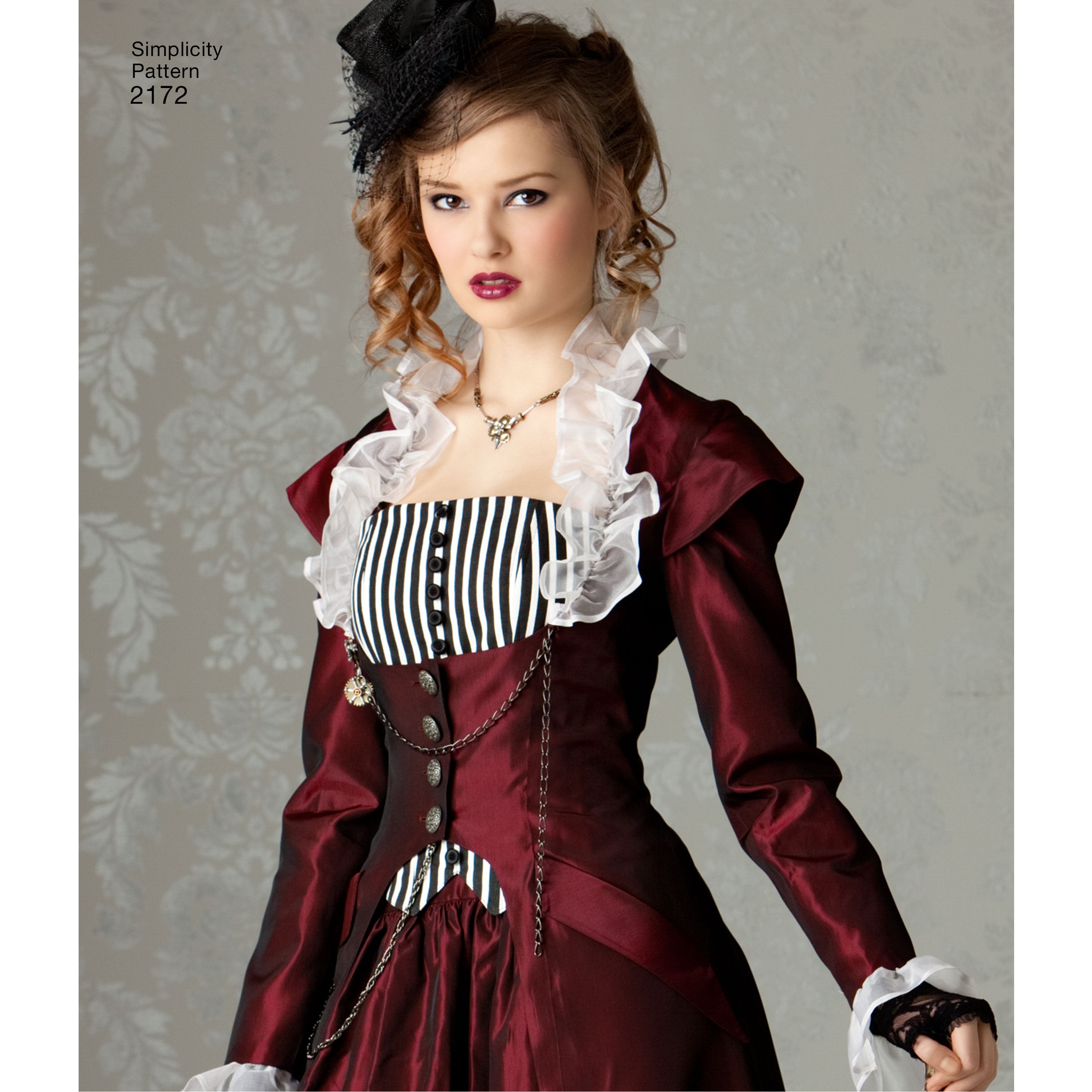 Patrón de costura Simplicity 2172 Traje steampunk para mujer