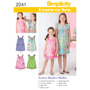 Simplicity Sewing Pattern 2241 Learn to Sew Child's & Girl's Dresses-1