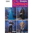 Simplicity Sewing Pattern 5840 Misses', Men & Teen Costumes-1