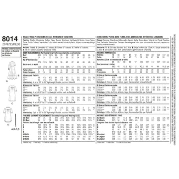 Simplicity Sewing Pattern 8014 Misses' Shirt Dress - 0