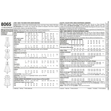 Simplicity Sewing Pattern 8065 Girls' and Girls' Plus Dress or Popover Dress - 0