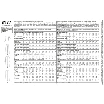 Simplicity Sewing Pattern 8177 Mimi G Style Trousers, Coat or Vest, and Knit Top for Miss and Plus Sizes - 0