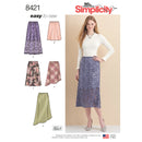 Simplicity Sewing Pattern 8421 Misses' Skirts in Three lengths with Hem Variations-1