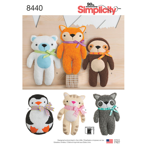 Simplicity Sewing Pattern 8440 Stuffed Craft