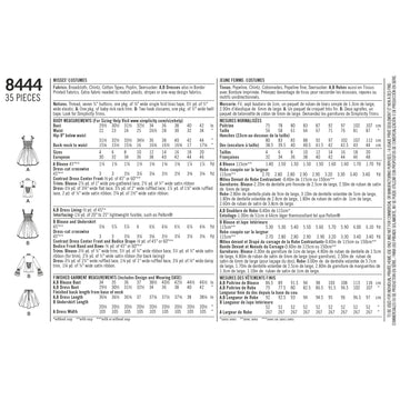 Patrón de costura Simplicity 8444 Vestido con volantes para mujer - 0