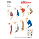 Simplicity Pattern 8506 Misses' Vintage Set of Sleeves-1