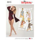 Simplicity Pattern 8513 Misses' Knit Bodysuits-1